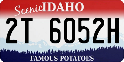 ID license plate 2T6052H
