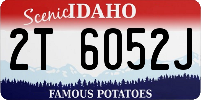 ID license plate 2T6052J