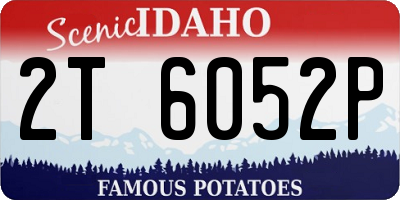 ID license plate 2T6052P