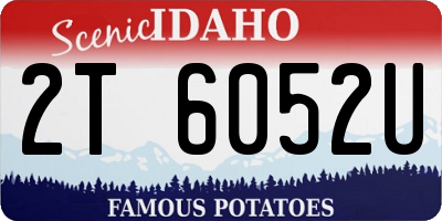 ID license plate 2T6052U