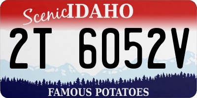 ID license plate 2T6052V