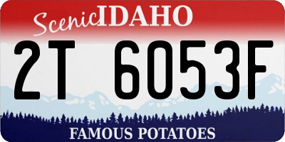 ID license plate 2T6053F