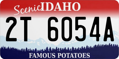 ID license plate 2T6054A