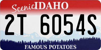 ID license plate 2T6054S