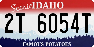 ID license plate 2T6054T