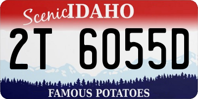 ID license plate 2T6055D