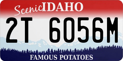 ID license plate 2T6056M