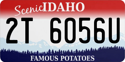 ID license plate 2T6056U