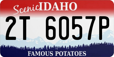 ID license plate 2T6057P