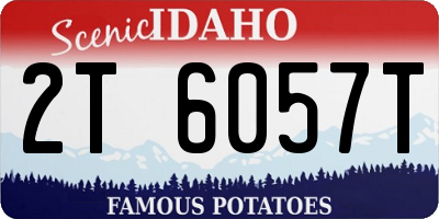 ID license plate 2T6057T