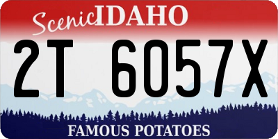ID license plate 2T6057X