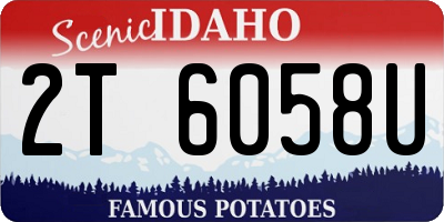 ID license plate 2T6058U