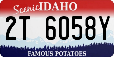 ID license plate 2T6058Y