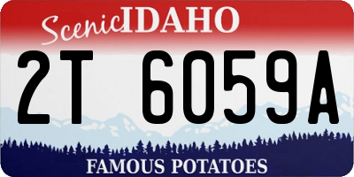 ID license plate 2T6059A