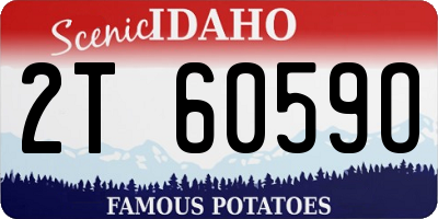 ID license plate 2T6059O