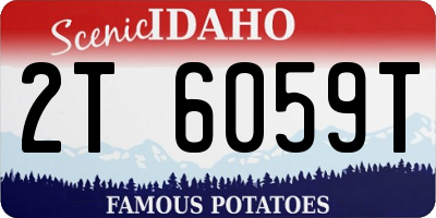ID license plate 2T6059T
