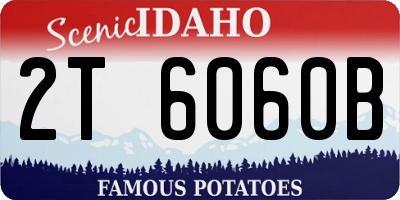 ID license plate 2T6060B