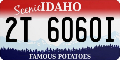 ID license plate 2T6060I