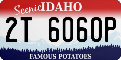 ID license plate 2T6060P