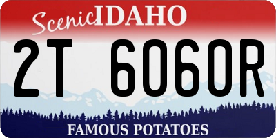 ID license plate 2T6060R