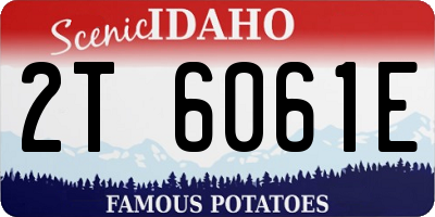 ID license plate 2T6061E