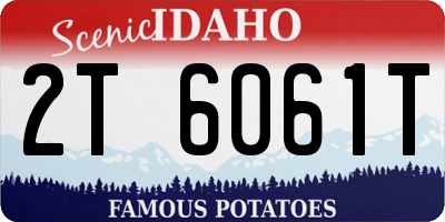ID license plate 2T6061T