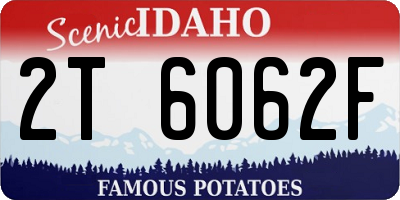 ID license plate 2T6062F