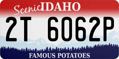 ID license plate 2T6062P