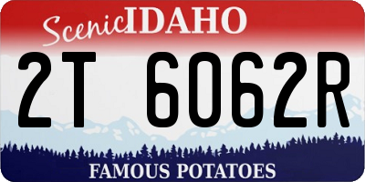 ID license plate 2T6062R