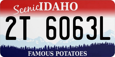 ID license plate 2T6063L