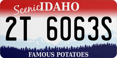 ID license plate 2T6063S