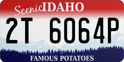 ID license plate 2T6064P