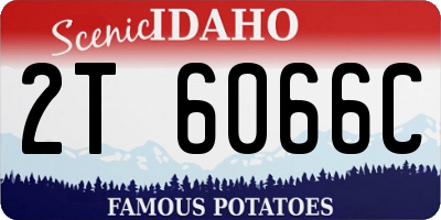 ID license plate 2T6066C