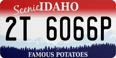 ID license plate 2T6066P