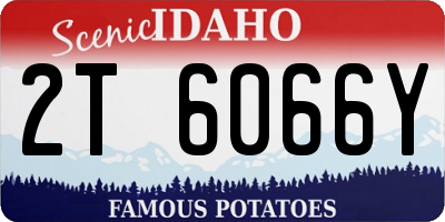 ID license plate 2T6066Y
