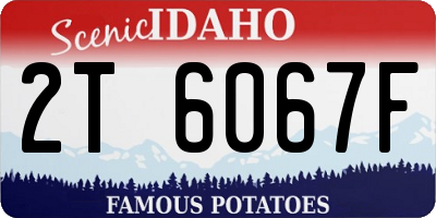 ID license plate 2T6067F