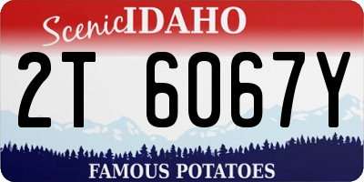 ID license plate 2T6067Y