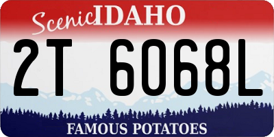 ID license plate 2T6068L