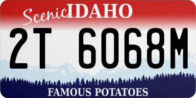 ID license plate 2T6068M