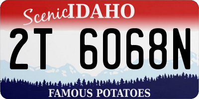 ID license plate 2T6068N