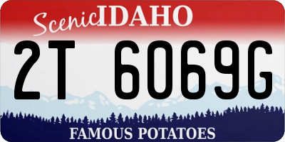 ID license plate 2T6069G