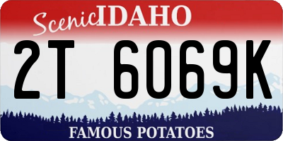 ID license plate 2T6069K