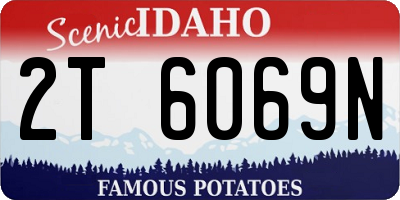 ID license plate 2T6069N