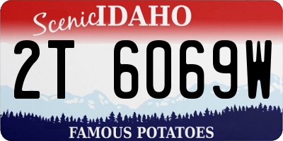 ID license plate 2T6069W