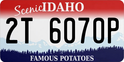 ID license plate 2T6070P