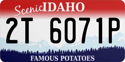 ID license plate 2T6071P