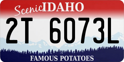 ID license plate 2T6073L