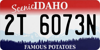 ID license plate 2T6073N