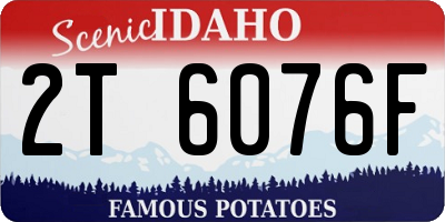 ID license plate 2T6076F