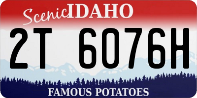 ID license plate 2T6076H